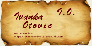 Ivanka Otović vizit kartica